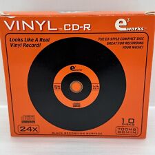 Box 10 Looks Like Vinyl DJ CD-R Recordable CDs E3 Works 12CM 700Mb 80Min 24x