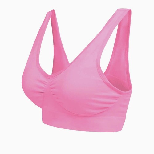 Womens Seamless Comfort Non-Wired Unpadded Bra Stretch Crop Top - Picture 30 of 38