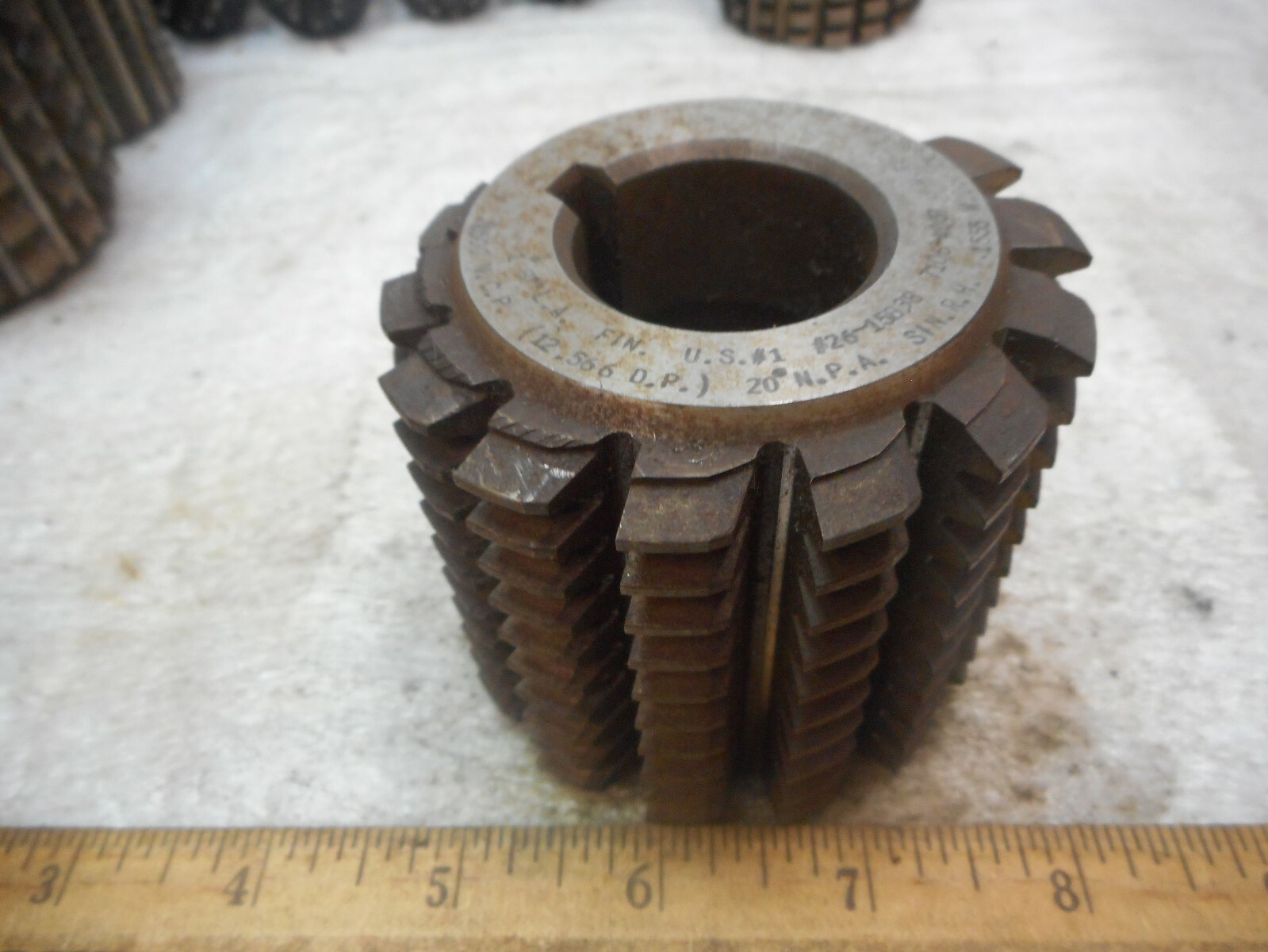 Nat Tools GEAR HOB CUTTER NAT TOOL CO 12.5DP 20 NPA SIN RH WD .1550 ANG 1 DEG 37 ...