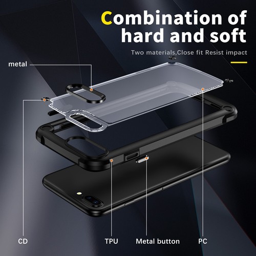 For Apple iPhone 7/7 Plus/8/8 Plus Shockproof Phone Case Hard Soft Slim Cover - Picture 10 of 69