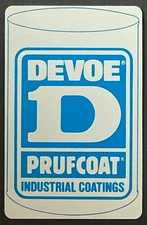 Devoe Prufcoat Industrial Coatings Vintage Single Swap Playing Card Ace Spades