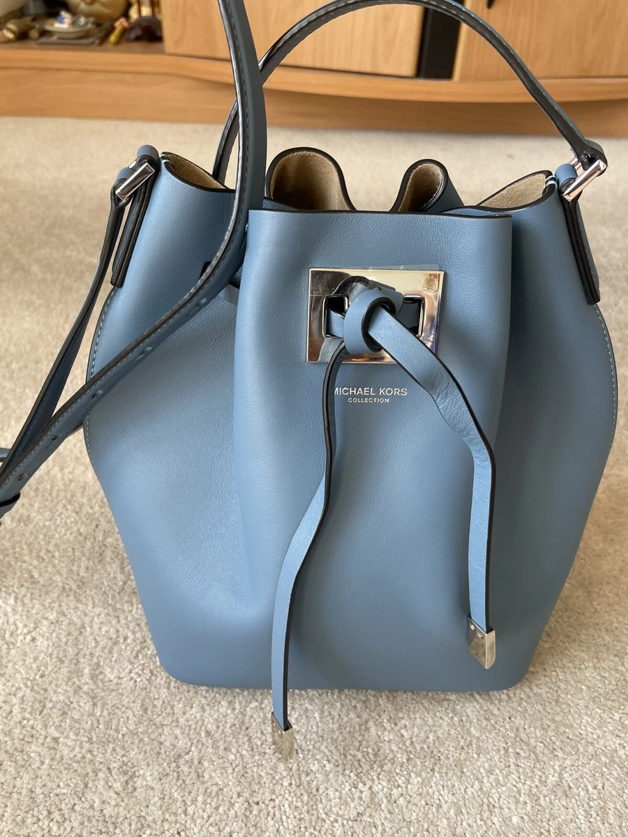 leather michael kors bucket bag