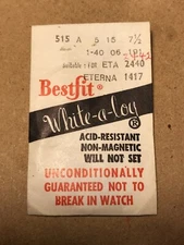 BESTFIT Mainspring 515A for ETA 2440, 2442 & Eterna 1417 - Alloy