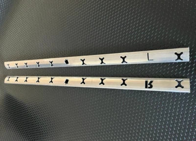 New Pair of BMW E36 COUPE * Convertible Door Panel Repair Brackets Card M3 325is - Bild 1 von 4