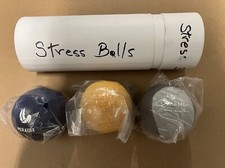 3X Hand Therapy Exercise Ball Bundle Tri-Density Stress Relief Balls for Adults
