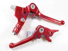 7/8 RED FOLDING BRAKE CLUTCH LEVER SET SDG 70 110 107 125 PIT BIKE U LV40