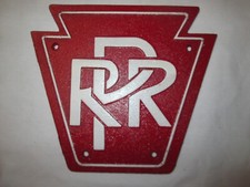 Pennsylvania Railroad Cast Iron Plaque Sign 8" x 83/4"