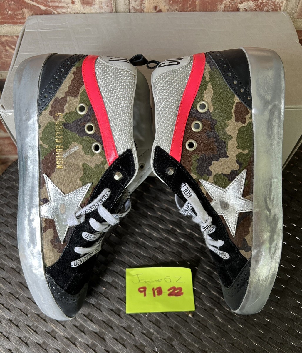 Golden Goose Private Edition Camo Mids with Studs 37 UK
