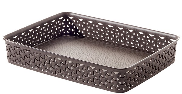 Curver Aufbewahrungsbox Organisationsbox Ordnungsbox Kiste Braun Rattan 25L-image