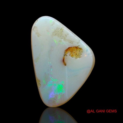 1.00 Cts Natural Trillion Fire Opal Handcrafted Cabochon Gemstone 12x8x2 mm - Picture 6 of 11