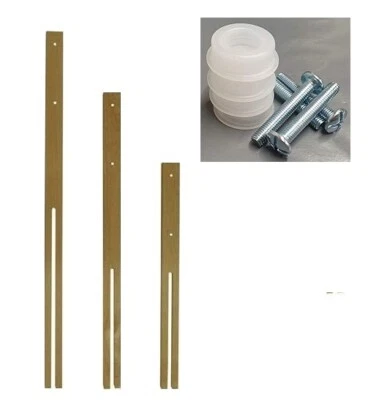 Headboard struts + Fittings For Divan Bed drilled & slotted MULTI FIX 24" 30"