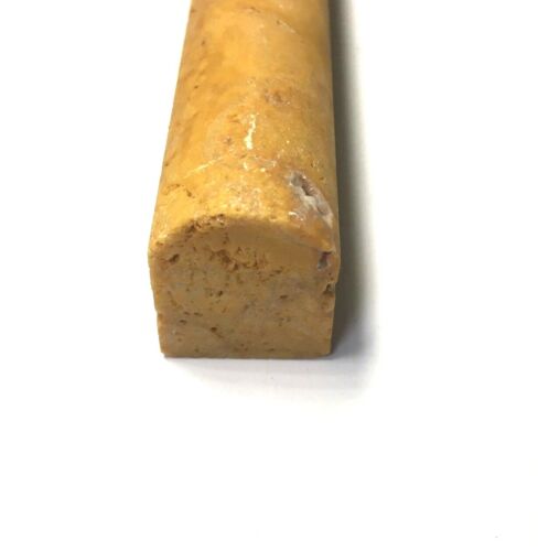 3/4"X6" Gold Travertine Chair Rail Pencil Profile Molding Trim Piece Wall Tile - Picture 2 of 3