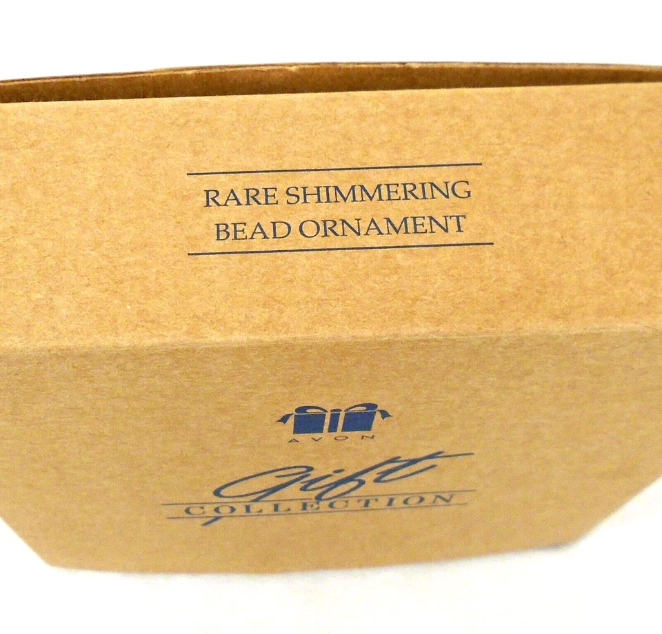 De colección Avon Raro Vidrio Brillante Cuentas Copo de Nieve Adorno de Navidad 5.5" Foto 4 de 4