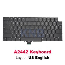 New For Macbook Pro 14" 16" M1 Pro/Max A2442 A2485 Keyboard US English 2021 Year
