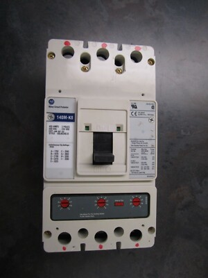 NEW ALLEN-BRADLEY 400A FRAME BREAKER 140M-K8P-D35 REMOVED BLEMISH