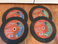 Diablo 10" Aluminum Oxide Metal  Masonry Cut-Off Disc lot of 4