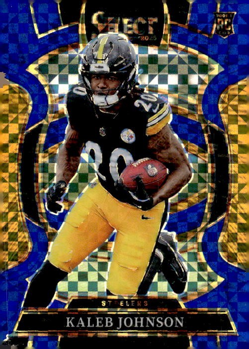 2025 Panini Select #52 Kaleb Johnson Blue Prizm #/249