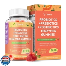 Totaria Sugar Free 5-in-1 Probiotic Prebiotic Postbiotic Gummy, 36 Strains Pr