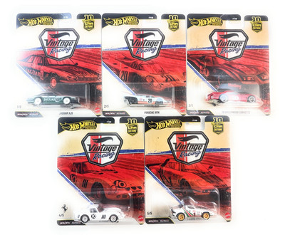 Hot Wheels 2026 Car Culture T ''Vintage Racing''  5 Cars Set, FPY86-961T-7F