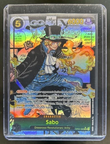 2024 One Piece The Best Sabo Super Rare #OP04-083