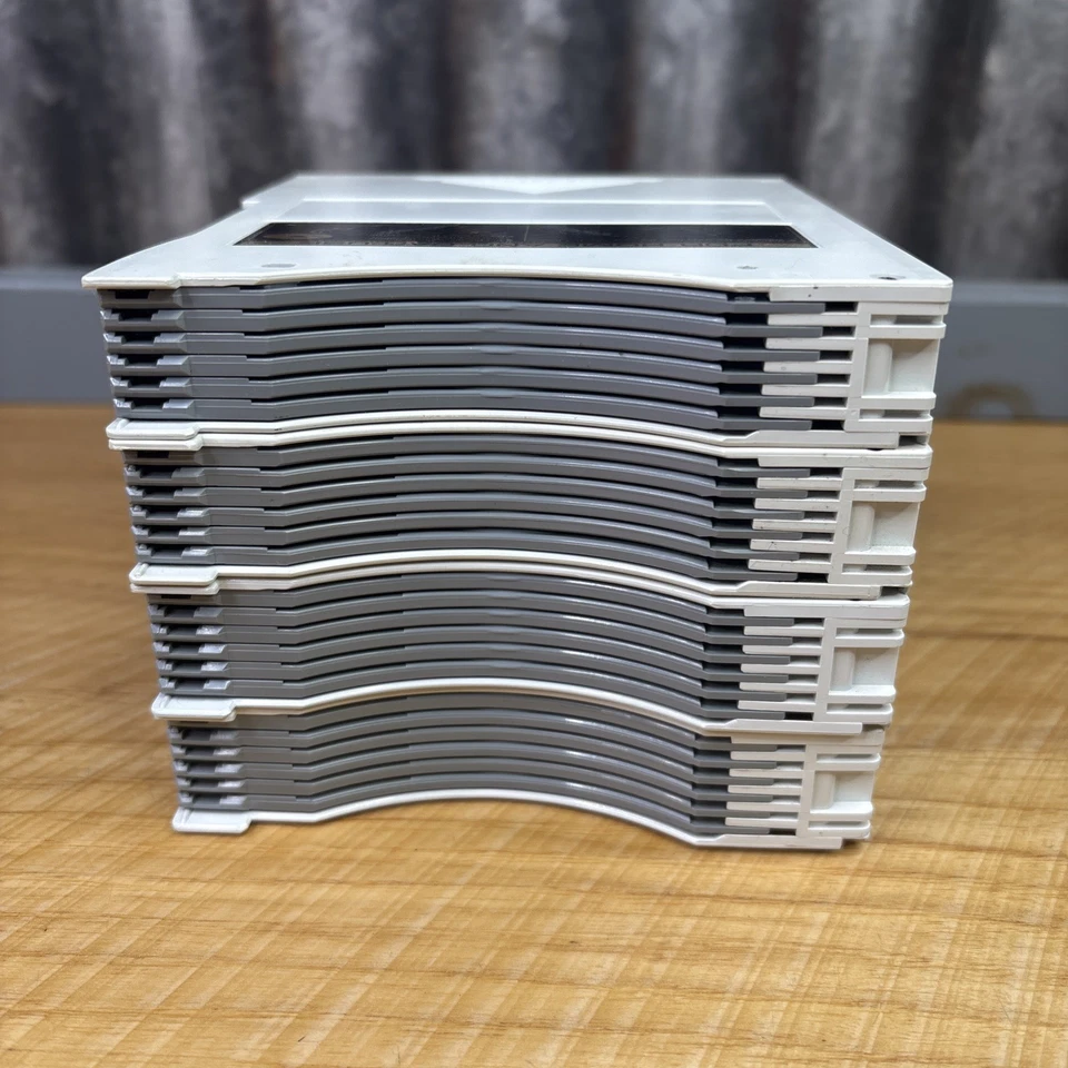 Lote de 4 cartuchos de cargador reproductores de CD multi-reproducción blancos OEM Pioneer 6 discos Foto 3 de 4