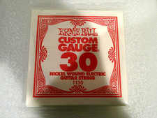 6 Pack Ernie Ball 30ga Nickel Wound .030" Electric Guitar Strings