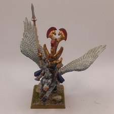 Warhammer Fantasy HIGH ELF PRINCE PEGASUS Painted Metal Elves GW OOP Very Rare