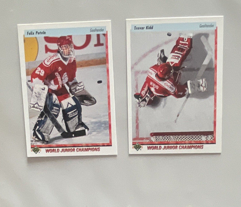 Upper Deck World Junior Champions 1994-95 Potvin/Kidd Leafs/Flames 4-Card Lot