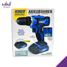 KINZO Akkubohrer 14,4 V-1,3 Ah LI-ION Akku mit Ladegerät verstellbare Drehzahl