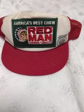 RED MAN TOBACCO AUTHENTIC BASEBALL CAP