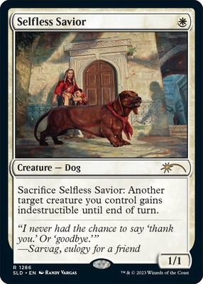 MTG Selfless Savior SLD Rare Normal #1286