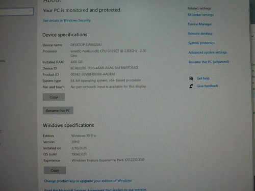 Dell OptiPlex 3020M Pentium G3250T 2,80GHz 4GB 128GB SSD W10 Mini PC (T3009) - Bild 2 von 7