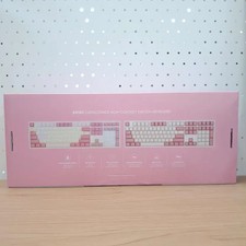 ABKO KN10C PBT Pink Non-Contact Mechanical Keyboard Open Box Free Shipping