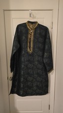 Tathastu Mens Kurta Pyjama Green Wedding Outfit Set