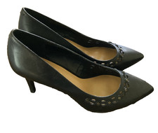 Nine West Paula Pumps Womens 6M Black Pointed Toe Classic Office Business Heels