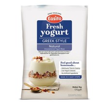 EasiYo Natural Greek Style Yogurt Mix 170g Sachet Makes 1Kg Using Yogurt Maker