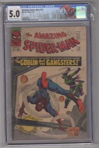 Amazing Spider-Man 23 CGC 5.0 OW/WH 1965 3rd appearance Green Goblin