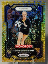 🔥🏀SOPHIE CUNNINGHAM 2024 Prizm Monopoly Gold Millionaire Mojo Prizm /500!🏀🔥