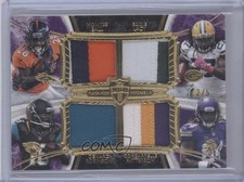 2013 Supreme Rookie Quad Combo Relics Violet 2/5 Montee Ball Eddie Lacy ca5