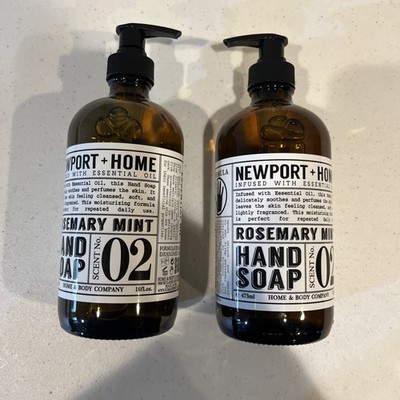 2 Pack Newport And Home Rosemary Mint Hand Soap 16 Ounce Brand New ￼