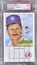 1991 HISTORIC LIMITED EDITION LE SERIES 2 #12 Don Mattingly PSA 9 POP 2 w/4 hghr