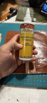Leathercraft Cement Leather Glue 4 OZ Quick Dry High Strength Flexible Repair