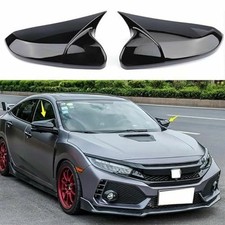 New Side Mirror Cover Caps Rearview Cover Glossy Black Fit for H0NDA Civic