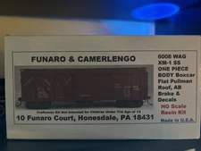 HO Funaro & Camerlengo #6008 Wag Xm-1 Boxcar Resin Kit