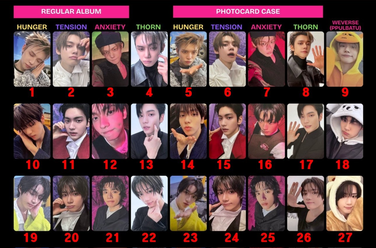 TXT - 7TH YEAR: A Moment of Stillness in the Thorns PHOTOCARD