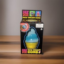 BLUE NeeDoh NICE CREAM CONE Ice Cream Squishy Toy 2026 NEE DOH Stress Ball NEW