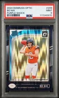 2024 Panini Donruss Optic - Rated Rookie Bo Nix #209 Purple Shock Prizm (RC)