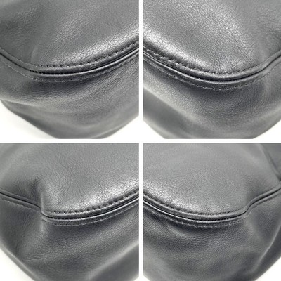 Vintage Coach 4138 Shoulder Bag Leather Black From Japan