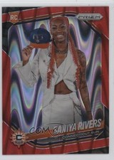 2025 Panini Prizm WNBA Variation Red Seismic /249 Saniya Rivers Rookie RC 1e88