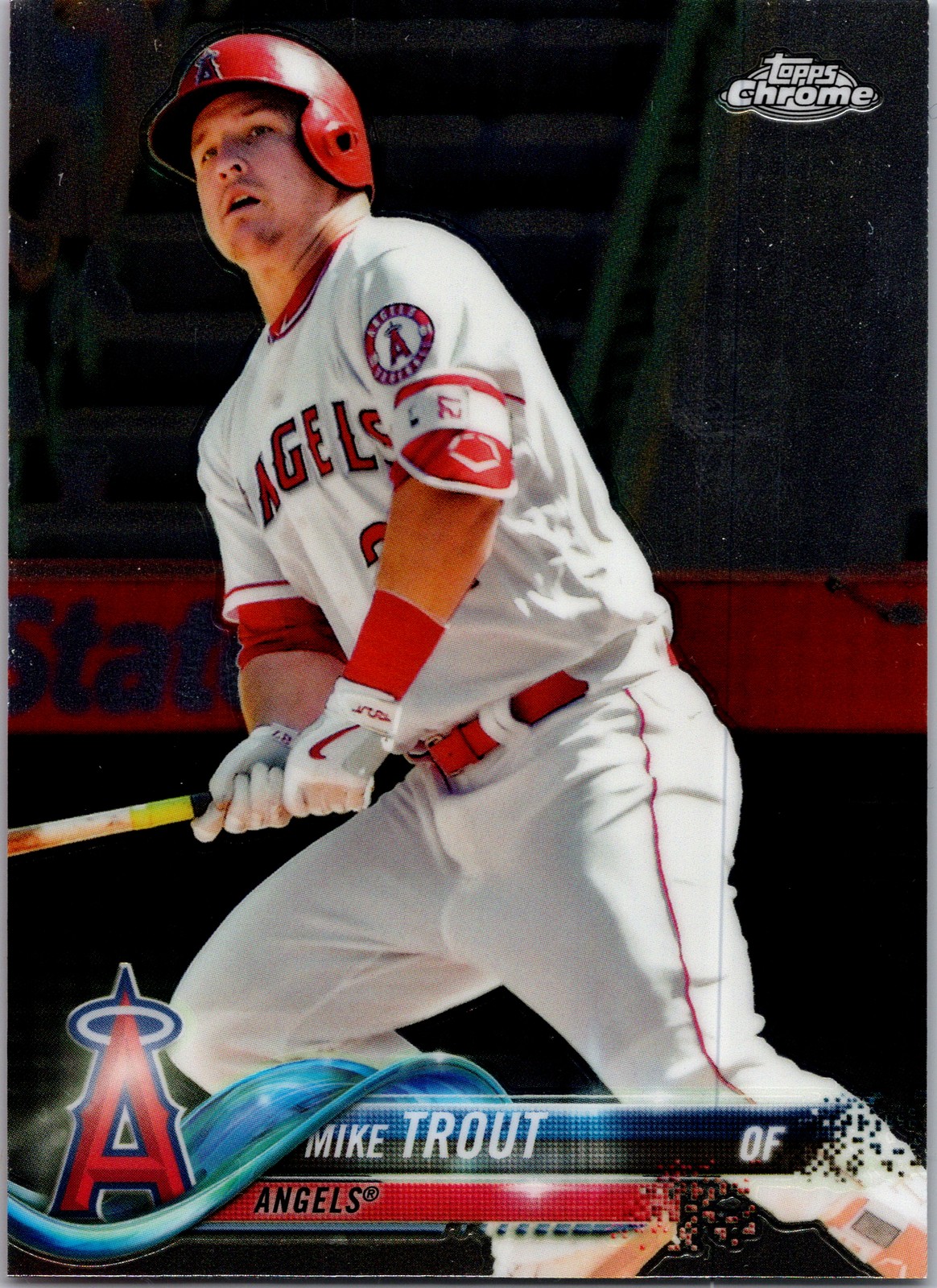 Mike Trout 2018 Topps Chrome #100 Los Angeles Angels